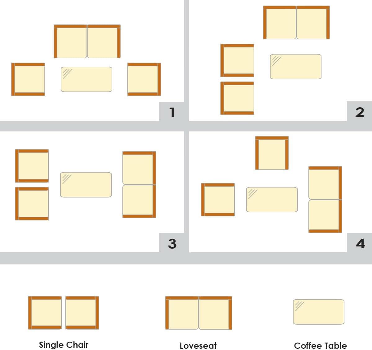 Rattan Patio Set With Cushioned Chairs And Glass Table