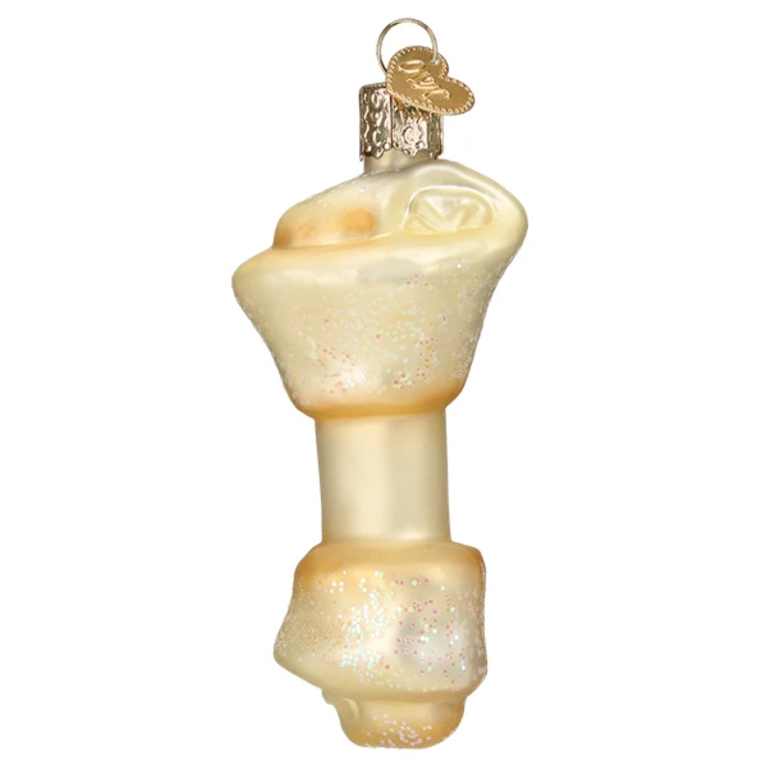 Rawhide Bone Glass Ornament