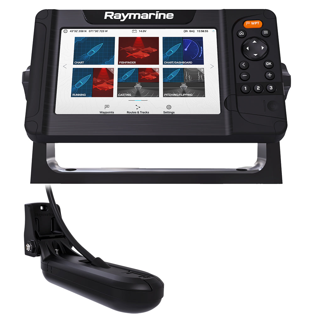 Raymarine Element 7 HV Combo w/HV-100 Transom Mount Transducer &amp; Lighthouse North