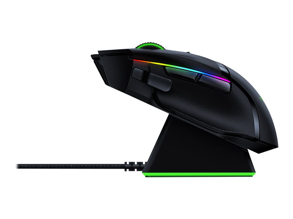 Razer Basilisk Ultimate - Mouse - ergonomic - right-handed - optical - 11 buttons - wired, wireless - USB, 2.4 GHz