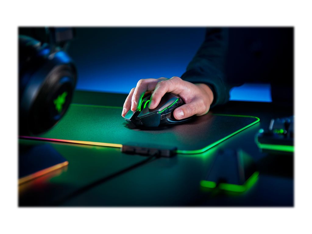 Razer Basilisk Ultimate - Mouse - ergonomic - right-handed - optical - 11 buttons - wired, wireless - USB, 2.4 GHz