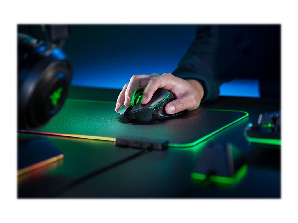Razer Basilisk Ultimate - Mouse - right-handed - optical - 11 buttons - wireless, wired - USB, 2.4 GHz - black