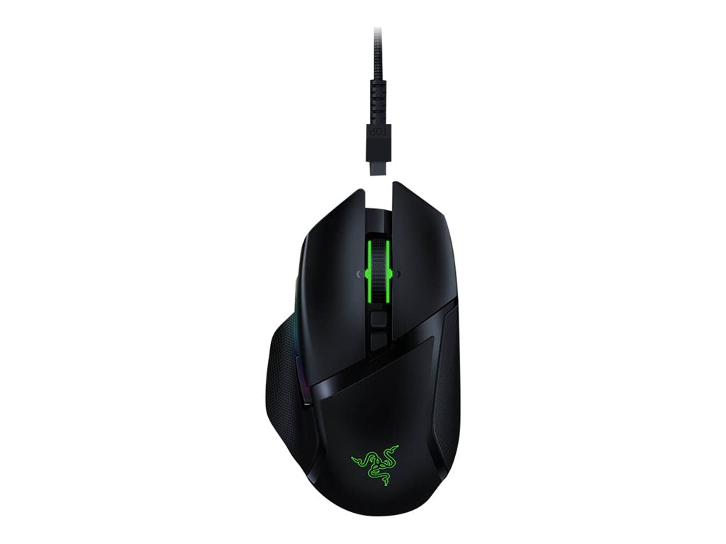 Razer Basilisk Ultimate - Mouse - right-handed - optical - 11 buttons - wireless, wired - USB, 2.4 GHz - black
