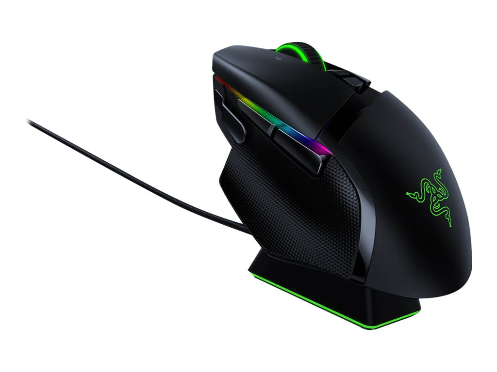 Razer Basilisk Ultimate - Mouse - right-handed - optical - 11 buttons - wireless, wired - USB, 2.4 GHz - black