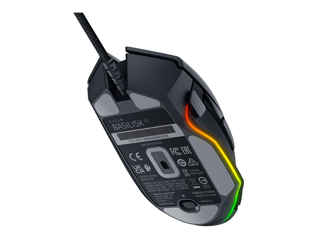 Razer Basilisk V3 - Mouse - ergonomic - right-handed - optical - 11 buttons - wired - USB