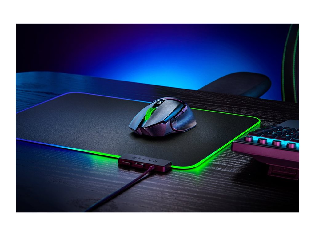 Razer Basilisk V3 X HyperSpeed - Mouse - ergonomic - right-handed - optical - 7 buttons - wireless - Bluetooth, 2.4 GHz