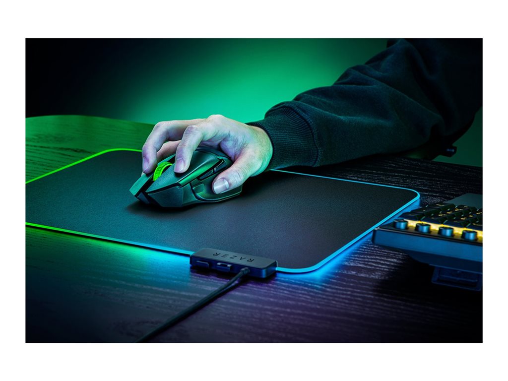 Razer Basilisk V3 X HyperSpeed - Mouse - ergonomic - right-handed - optical - 7 buttons - wireless - Bluetooth, 2.4 GHz