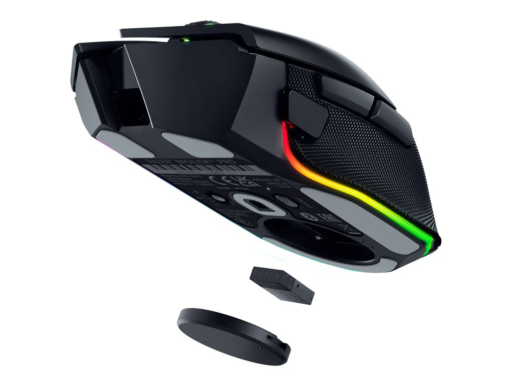 Razer Basilisk V3 pro - Mouse - ergonomic - right-handed - optical - 11 buttons - wireless, wired - Bluetooth, 2.4 GHz -