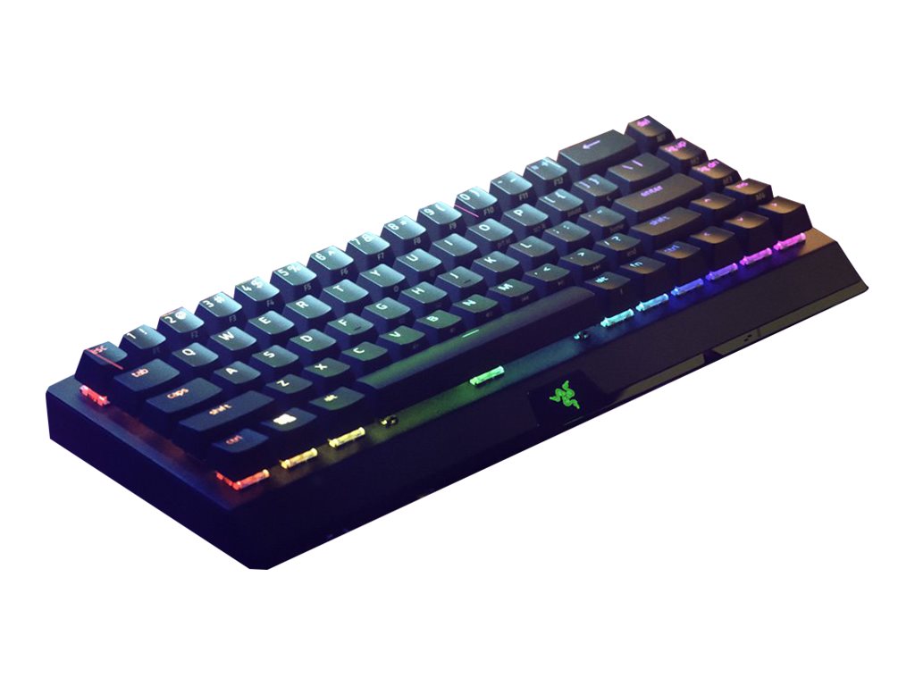 Razer BlackWidow V3 Mini HyperSpeed - Keyboard - backlit - Bluetooth, 2.4 GHz, USB-C - QWERTY - US - key switch: Razer