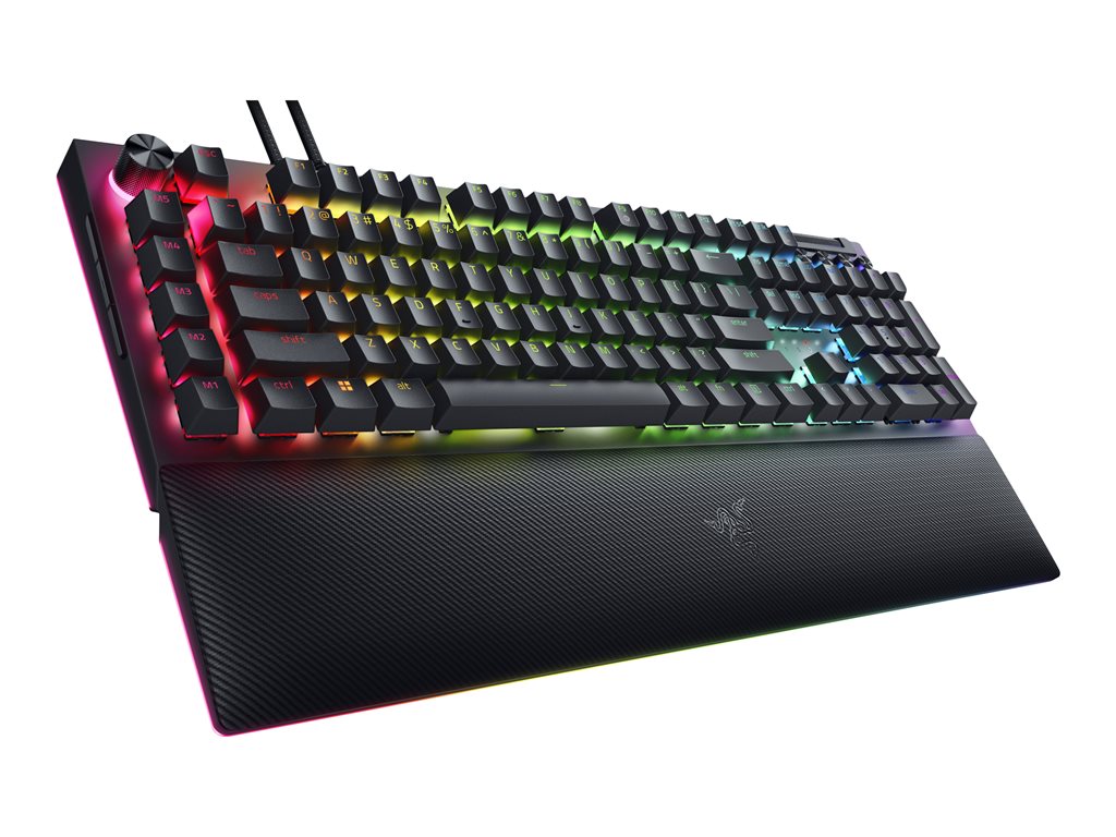 Razer BlackWidow V4 Pro - Keyboard - backlit - USB - key switch: Razer Green