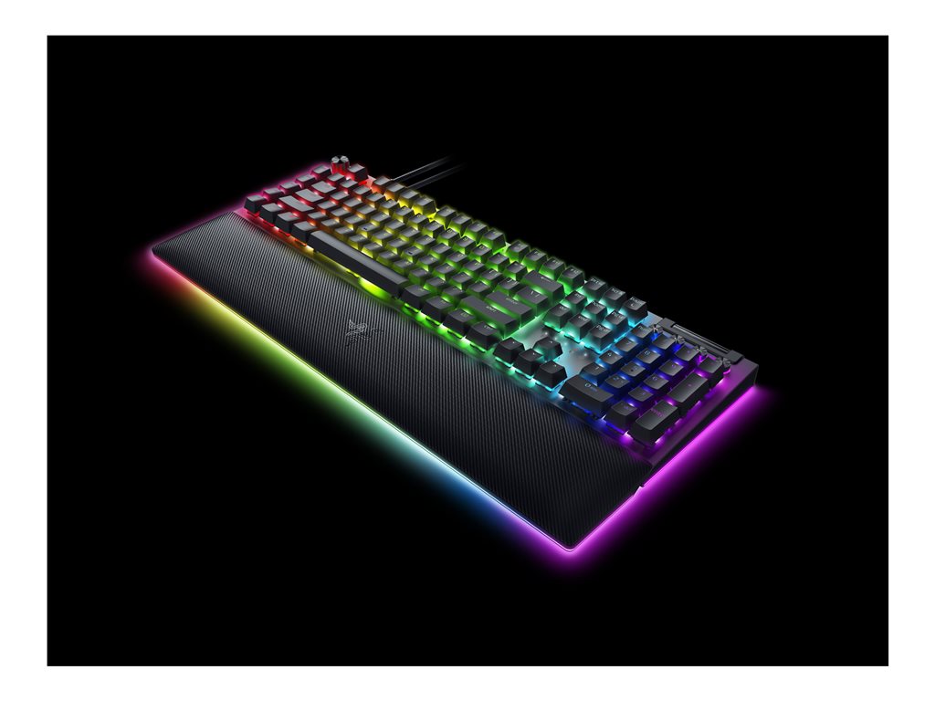 Razer BlackWidow V4 Pro - Keyboard - backlit - USB - key switch: Razer Green