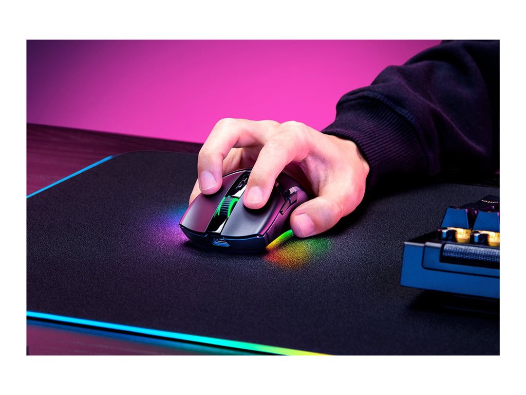 Razer Cobra Pro - Mouse - right-handed - optical - 8 buttons - wired, wireless - USB, 2.4 GHz, Bluetooth - USB