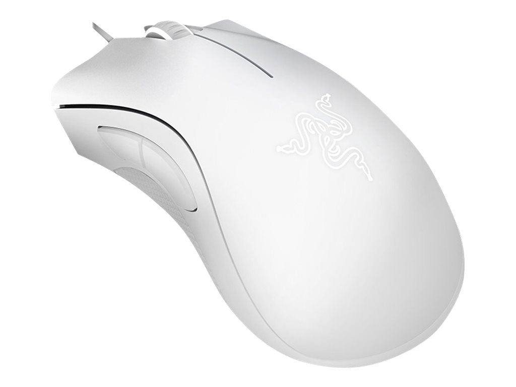 Razer DeathAdder Essential - White Edition - mouse - ergonomic - right-handed - optical - 5 buttons - wired - USB -