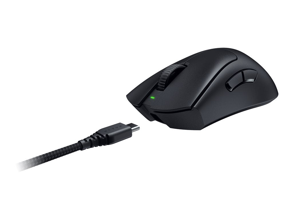 Razer DeathAdder V3 Pro - Mouse - ergonomic - smooth-touch, 8000 Hz - right-handed - optical - 5 buttons - wireless,