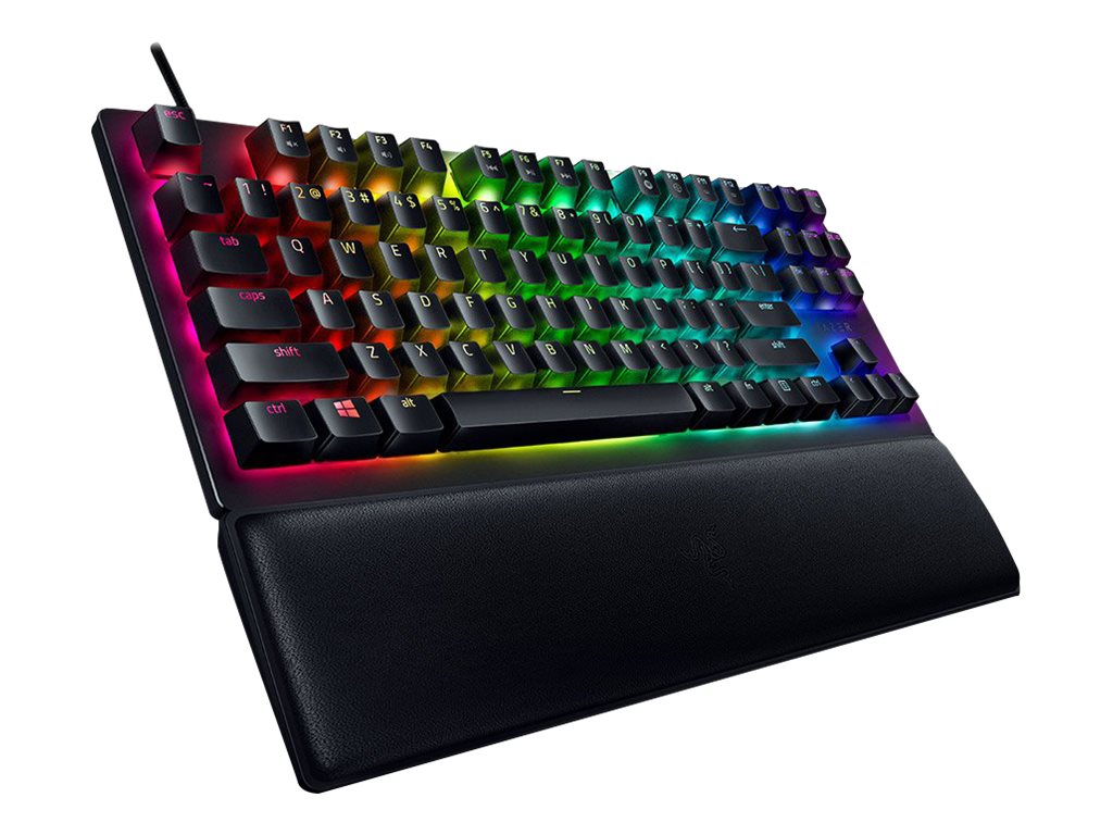 Razer Huntsman V2 Tenkeyless - Keyboard - backlit - USB-C - QWERTY - US - key switch: Razer Clicky Optical Purple -