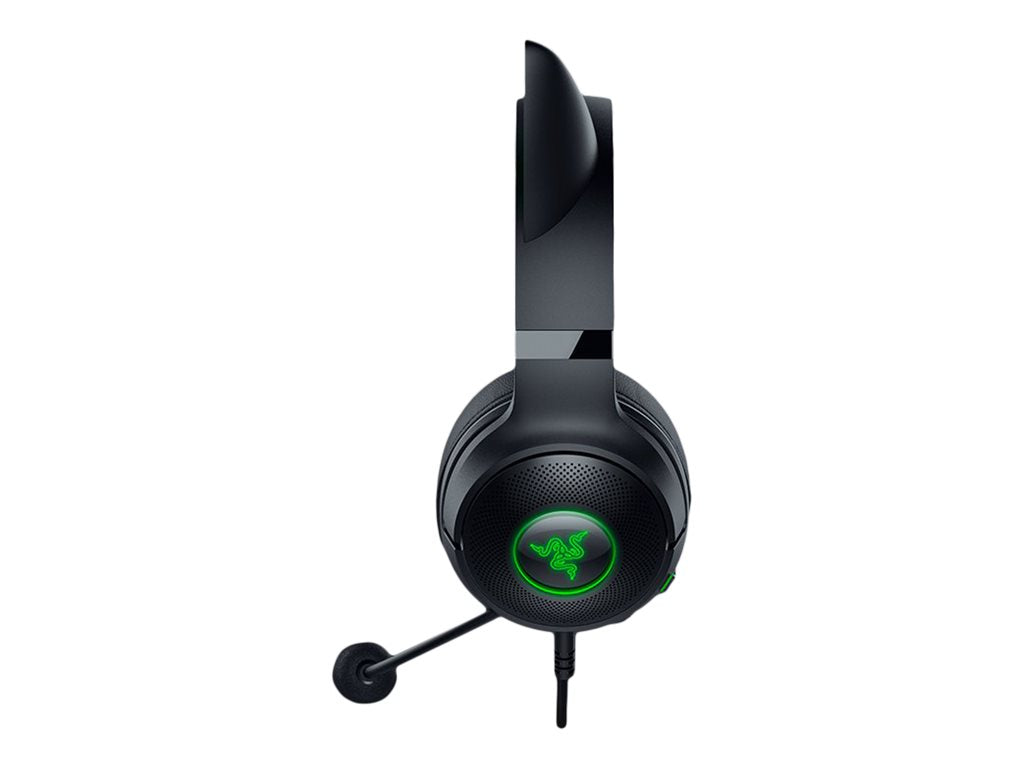 Razer Kraken Kitty V2 - Headset - full size - wired - USB - noise isolating - black