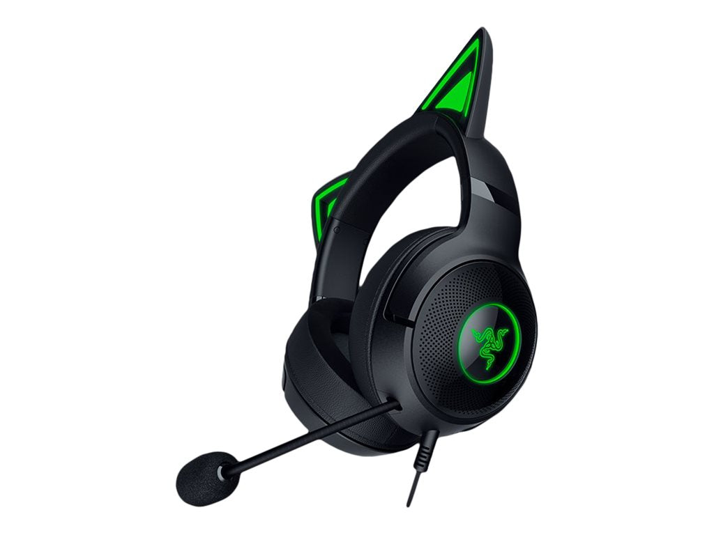 Razer Kraken Kitty V2 - Headset - full size - wired - USB - noise isolating - black