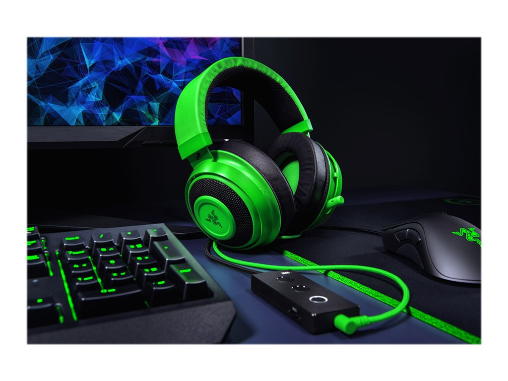 Razer Kraken - Tournament Edition - headset - full size - wired - 3.5 mm jack - noise isolating - black