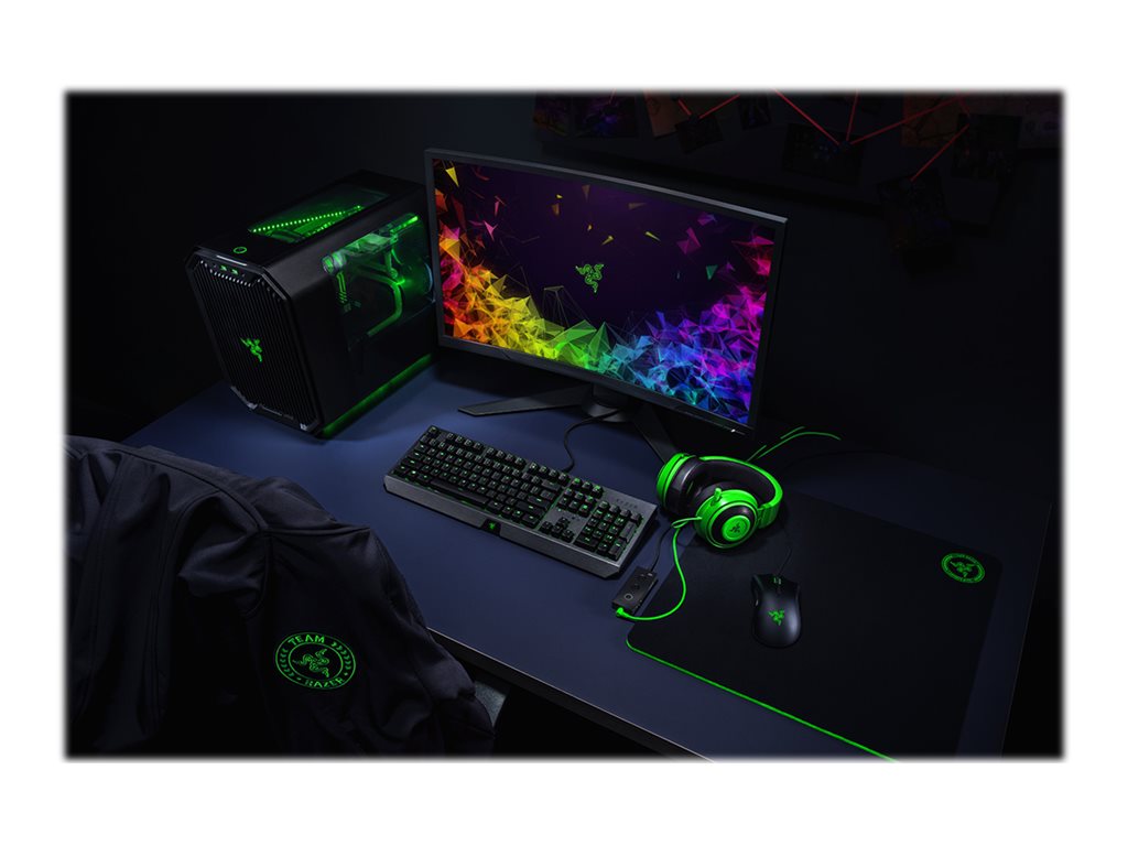 Razer Kraken - Tournament Edition - headset - full size - wired - 3.5 mm jack - noise isolating - black