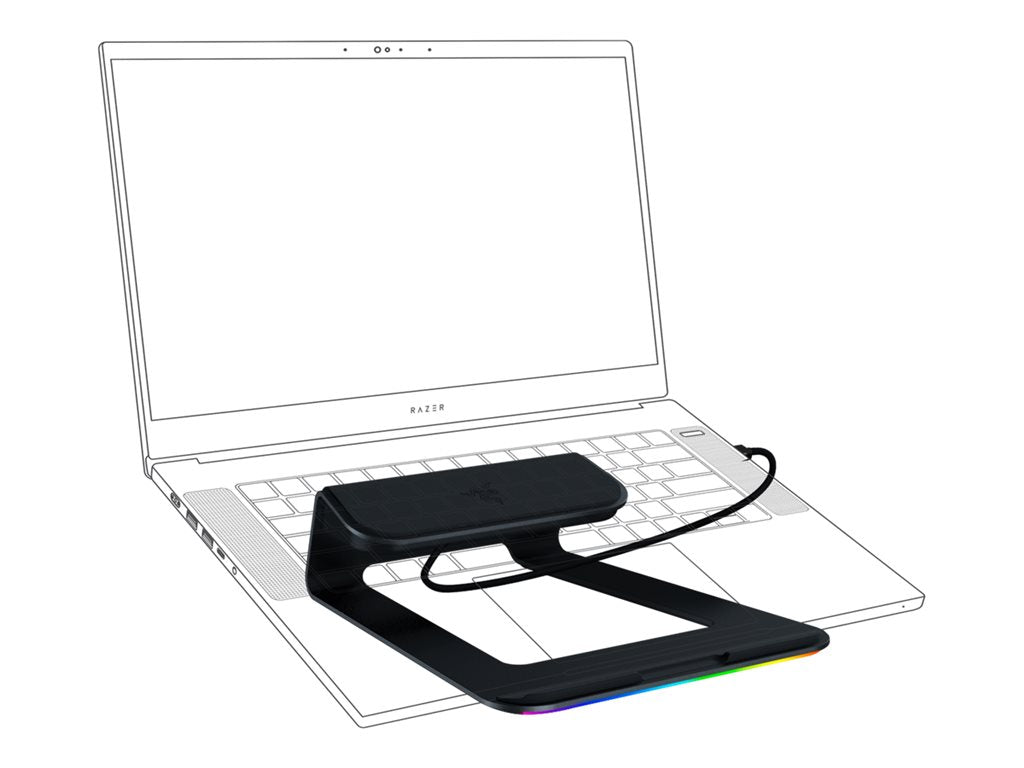 Razer Laptop Stand Chroma V2 - Docking station - USB-C - HDMI