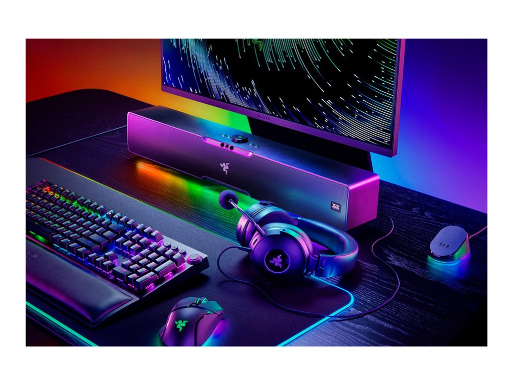 Razer Leviathan V2 Pro - Sound bar system - for PC - wireless - Bluetooth - App-controlled - USB