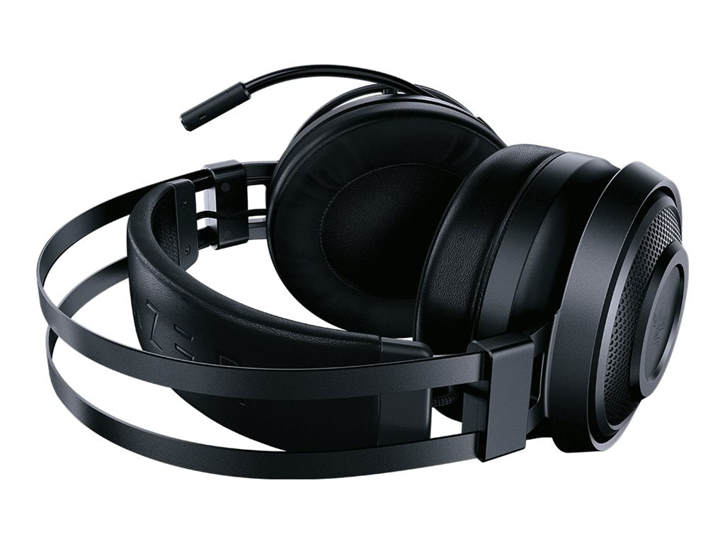 Razer Nari Essential - Headset - full size - 2.4 GHz - wireless - noise isolating - black