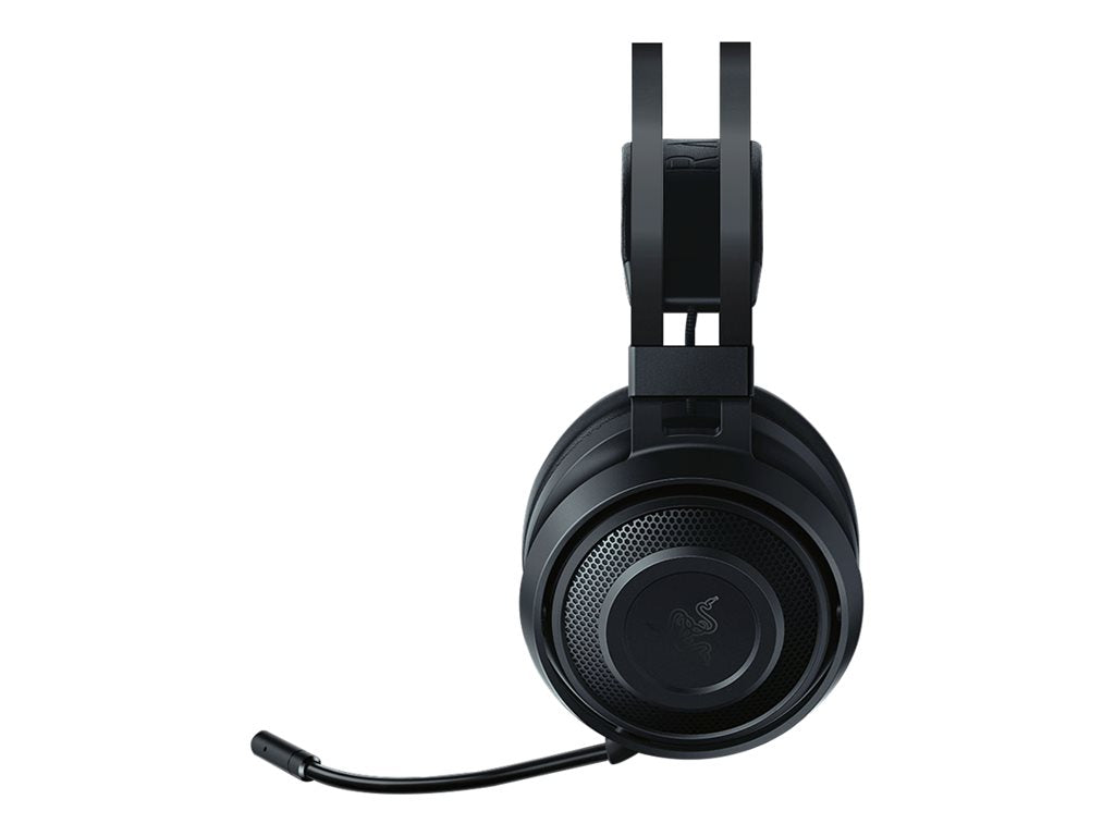 Razer Nari Essential - Headset - full size - 2.4 GHz - wireless - noise isolating - black