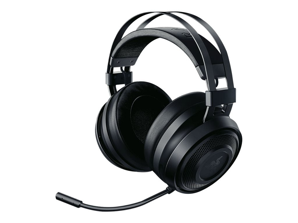 Razer Nari Essential - Headset - full size - 2.4 GHz - wireless - noise isolating - black