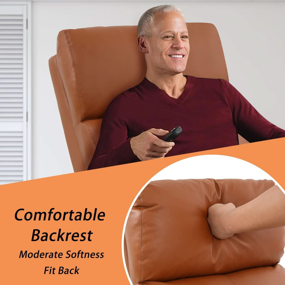 Recliner Chair With Extendable Footrest For Living Room