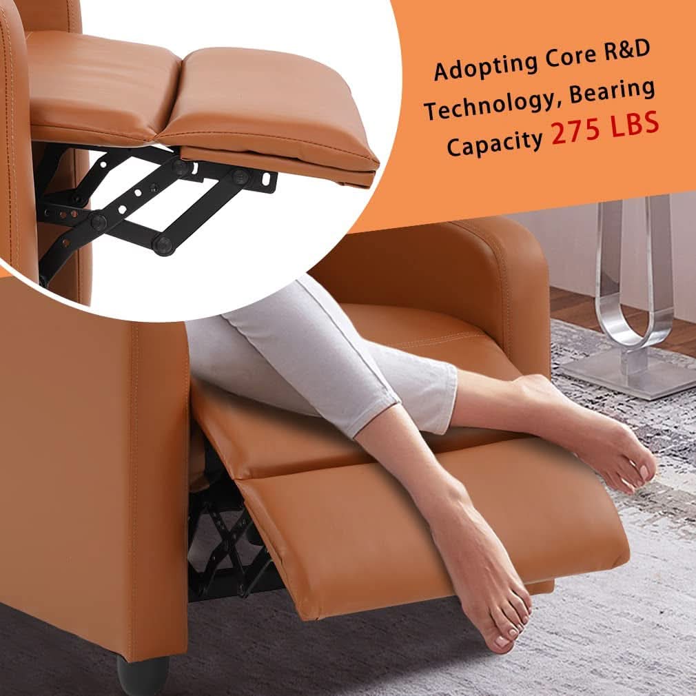 Recliner Chair With Extendable Footrest For Living Room