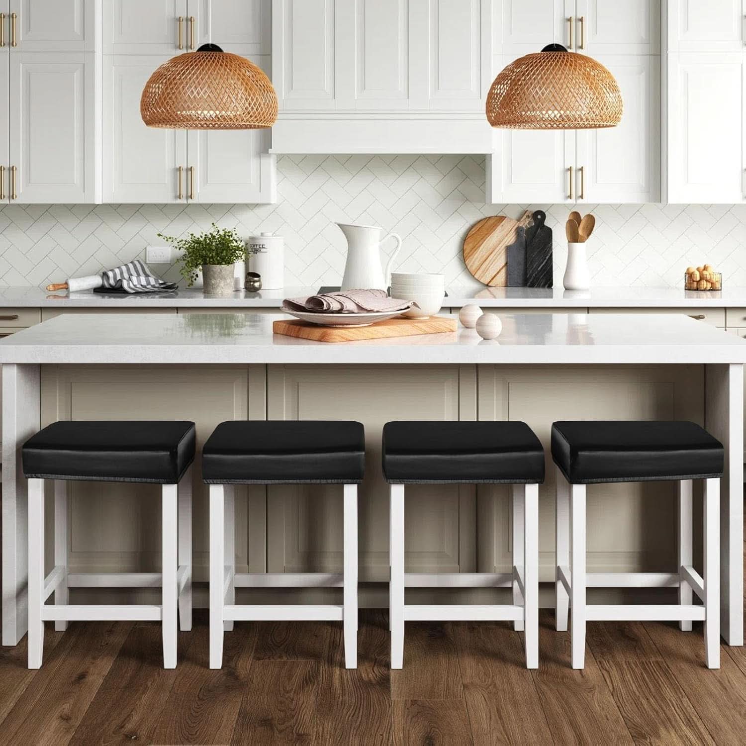 Rectangular Bar Stool Covers 4 Pack Stretch Waterproof
