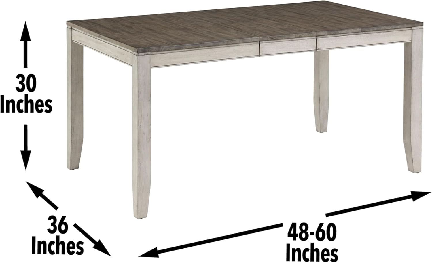 Rectangular Dining Table 48 To 60 Inches Butterfly Leaf