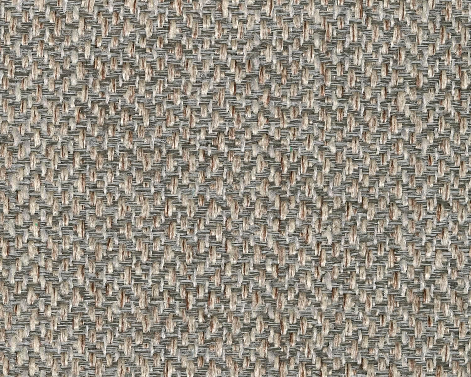 Rectangular Upholstered Ottoman Light Brown Bun Legs