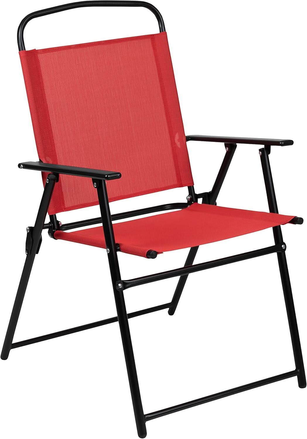 Red 6 Piece Patio Dining Set With Table And Umbrella