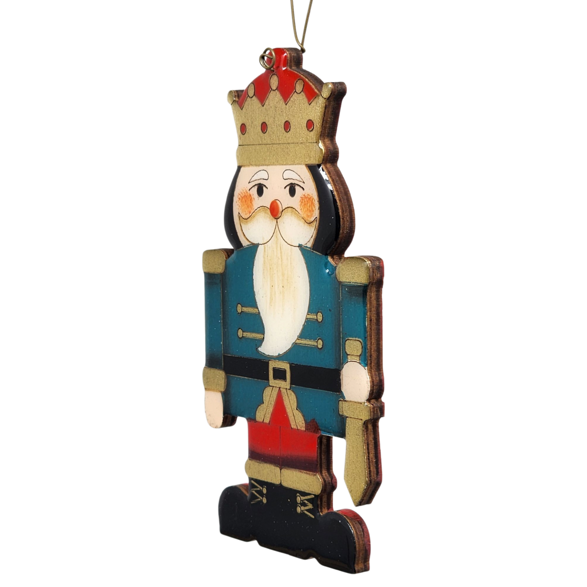 Regal Wooden Nutcracker - Blue