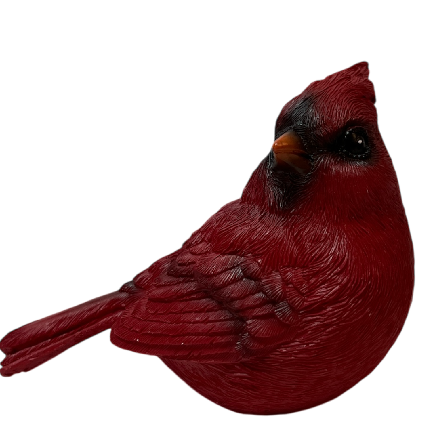 Resin Holiday Cardinal Looking Right