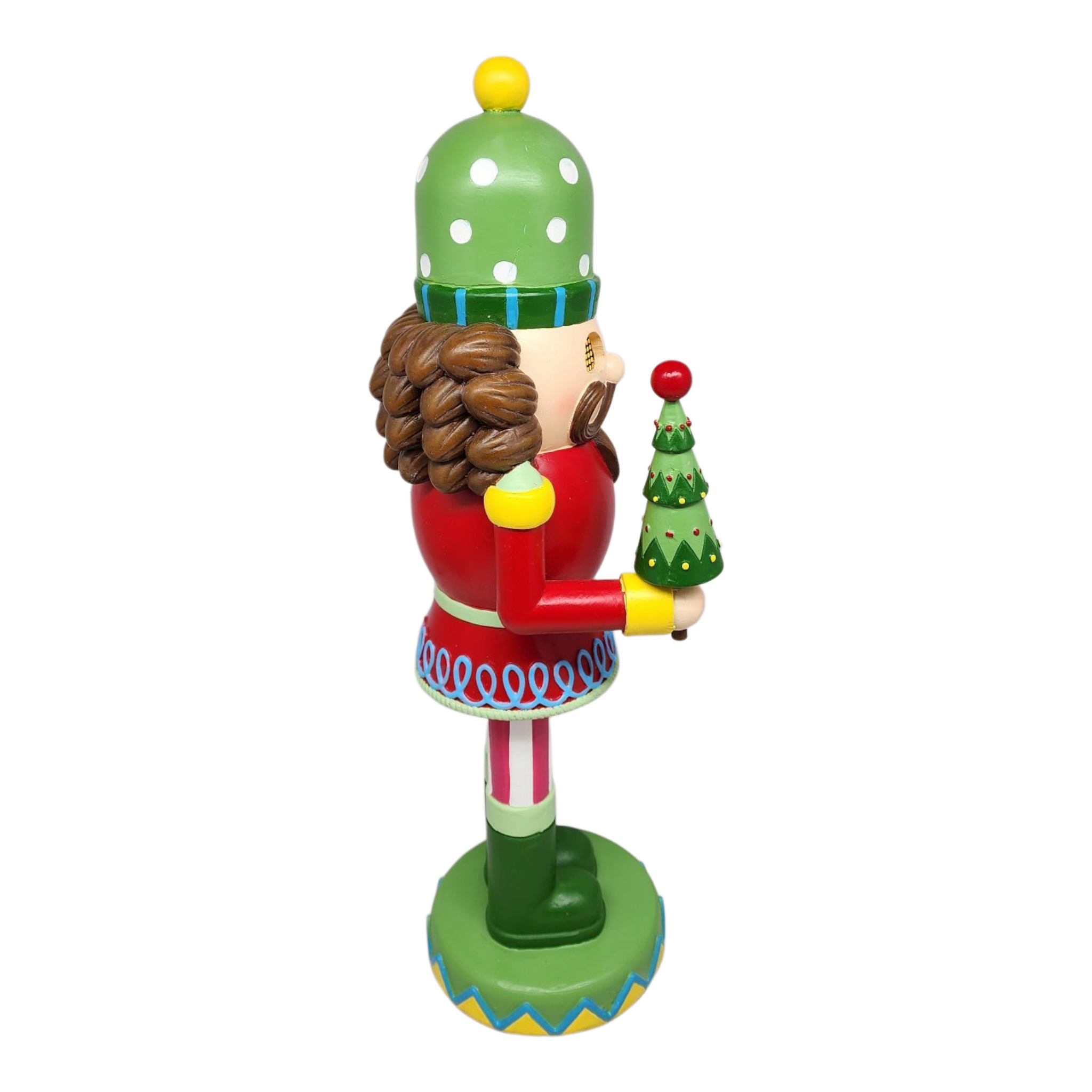 Resin Nutcracker with Moving Digital Eyes - 16 Inch