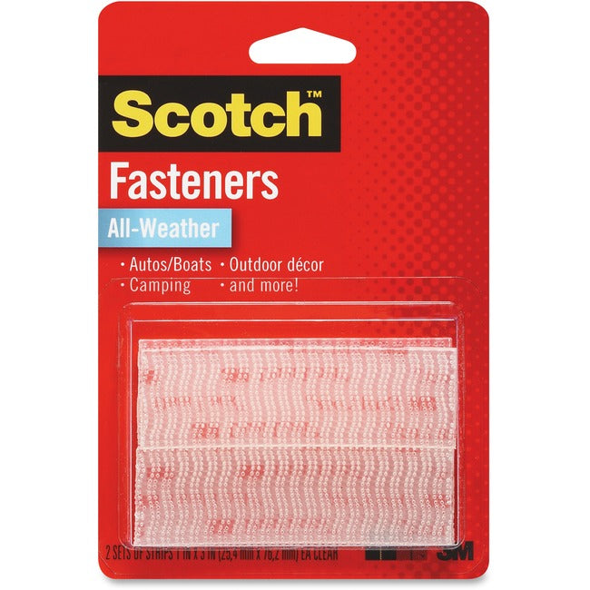 Rfd7090 Scotch(Tm) Extreme Fasteners, 1 In X 3 In (25,4 Mm X 76,2 Mm) Clear 2 Se