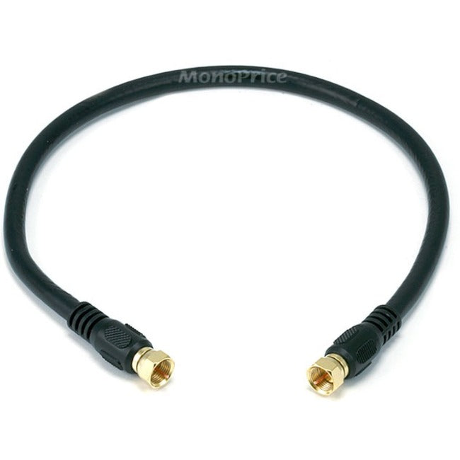 Rg6 Coax Cable W F Type 1.5Ft - Black MPR-5359