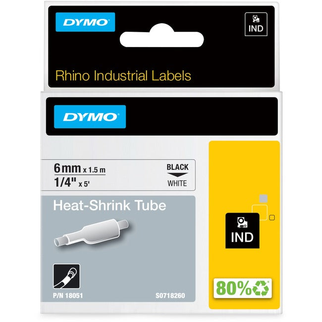 Rhino 1/4 White Heat Shrink Tubes
