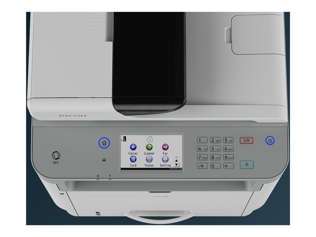 Ricoh 132 MF - Multifunction printer - B/W - laser - Legal (8.5 in x 14 in) (original) - A4/Legal (media) - up to 34 ppm