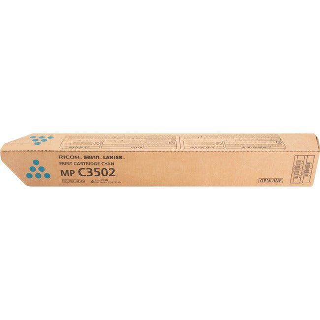 Ricoh Cyan Toner Cartridge For Use In Aficio Mpc3002 Mpc3502 Mpc3002 Estimated Y
