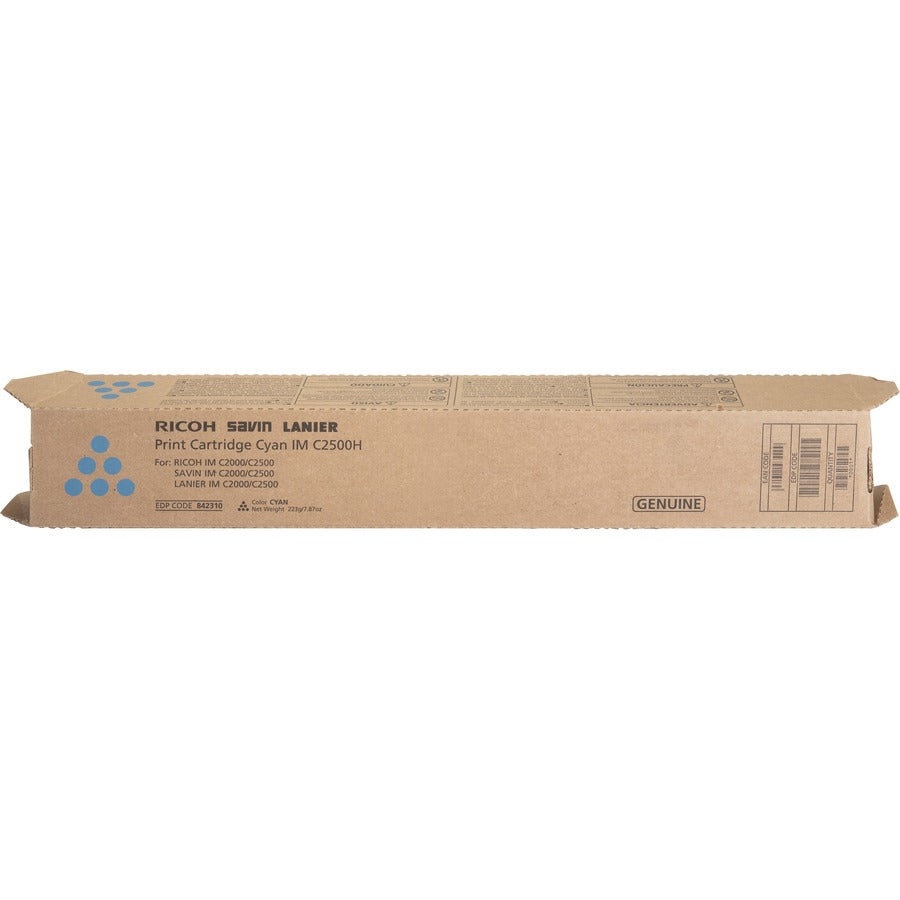 Ricoh Original Laser Toner Cartridge - Cyan - 1 Each 842310