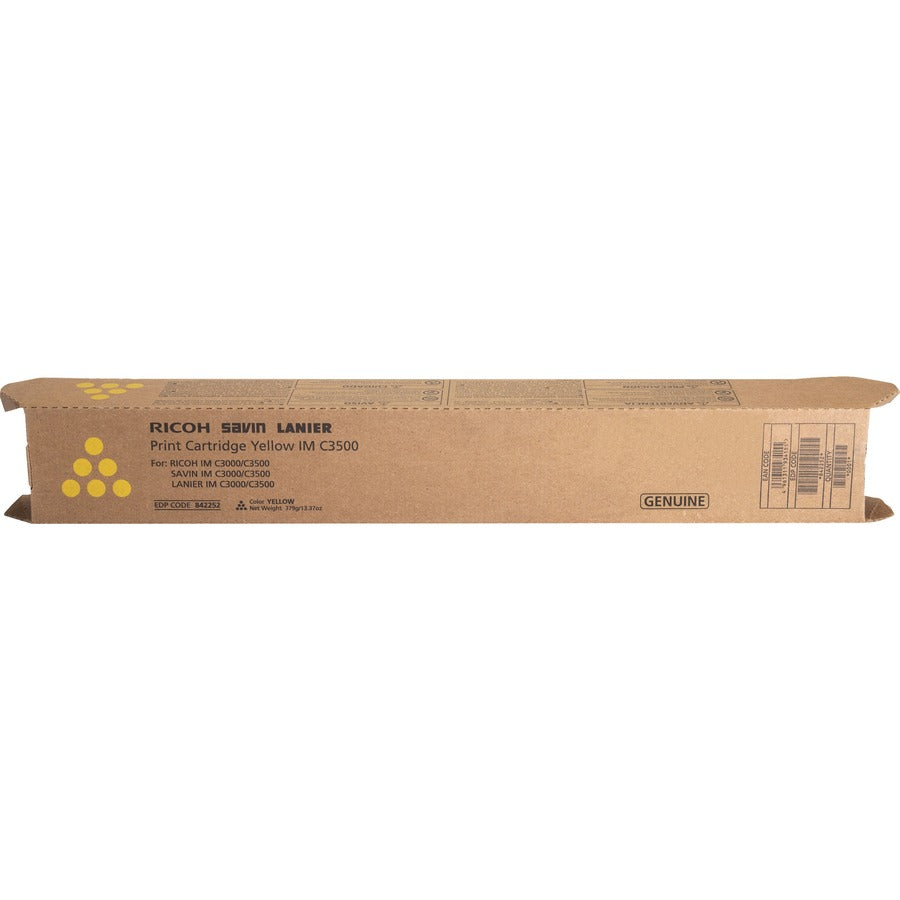 Ricoh Original Laser Toner Cartridge - Yellow - 1 Each 842252