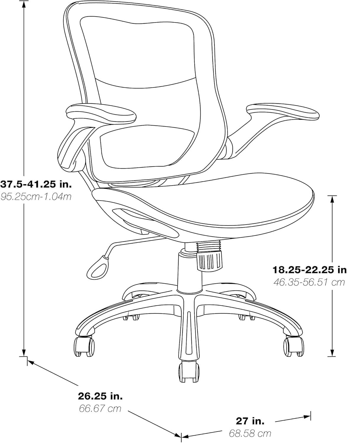 Riley Ventilated Manager's Office Desk Chair With Black Mesh