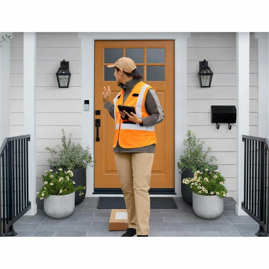 Ring Battery Doorbell Plus Video Doorbell - Wired/Wireless - Wireless LAN - Satin Nickel