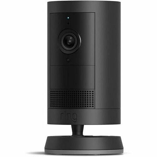 Ring Black Outdoor Cam Plus Battery 2K Video Security Camera