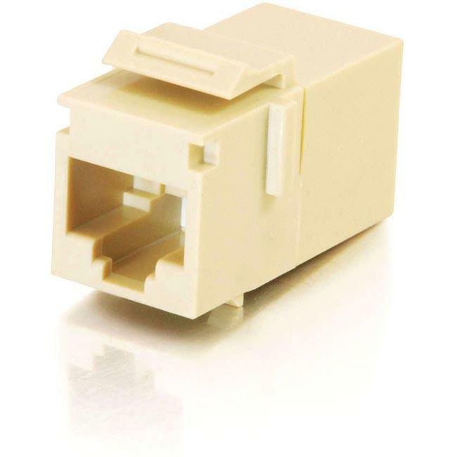 Rj45 (8P8C) Coupler Keystone Insert Module - Ivory