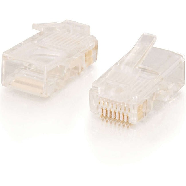 Rj45 Cat5E Modular Plug For Round Stranded Cable Multipack (50 Pack) (Taa Compli