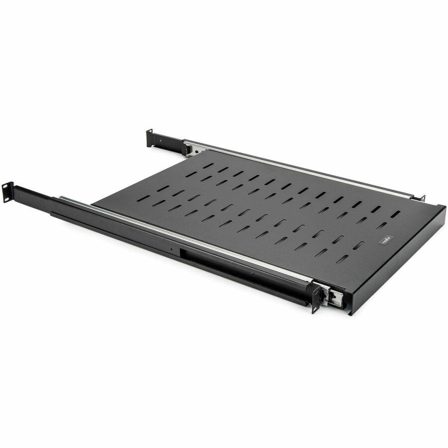 Rocstor 19" Adjustable Sliding Server Rack Cabinet Shelf - For Server, Data Center - 1U